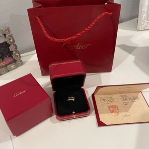 Cartier juste en clou ring pink gold size 52